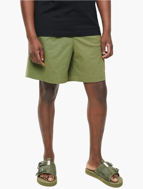 MyRunway | Shop Jonathan D Gino Box Skoolboy Fit Shorts - Cactus